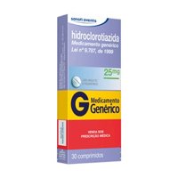Gen Hidroclorotiazida 25mg 30com Medley